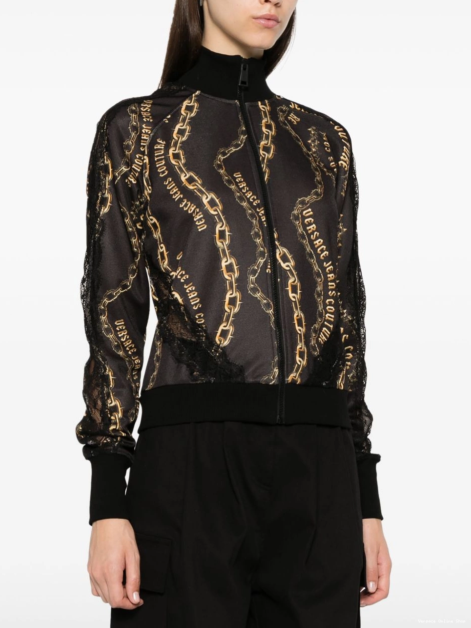Affordable Versace Jeans Women jacket Couture logo-chain 0801